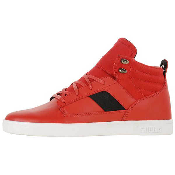 Supra Mens Bandit Mid Skate Shoes - Red | Canada Z9476-0W06